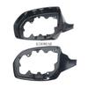 1pc Glossy Side Mirror Frame Holder For Hyundai Grand Santa Fe XL 2017 2018 Without Camera Hole