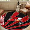 Buccaneers Team Spirit Round Mat, Anti-slip Circle Carpet Chair Rug For livingroom,Bedroom, Doormat Home Decor Gift Christmas Gifts