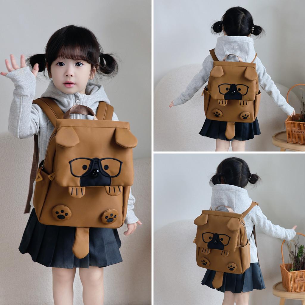 Cartoon Dog Shape Kids Backpack With Large Capacity For School And Daycare