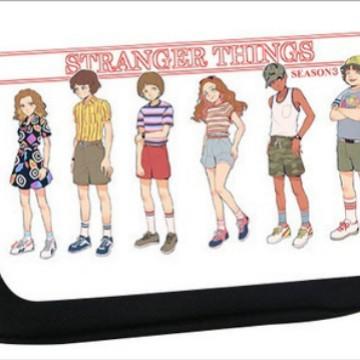 Stranger Things 5 Pencil Case, Large Capacity Multi-Layer Storage, Wear-Resistant Oxford Cloth Student Stationery Bag