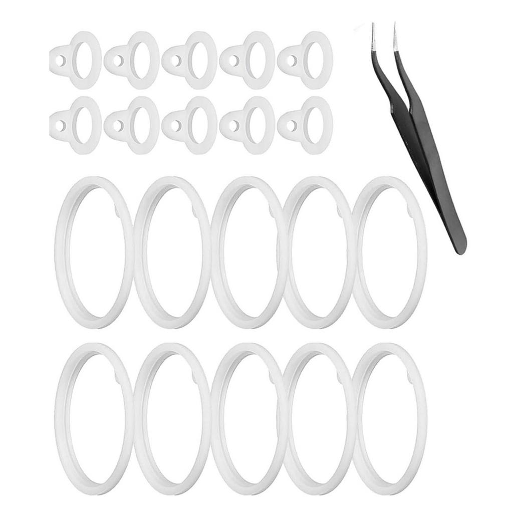 21PCS Water Bottle Lid Gasket Replacement Silicone Seal Rings Water Bottle Silicone Rings for Spout Lid In Multiple Size