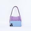 Handmade Woven Metallic Tote with Sequin Accents