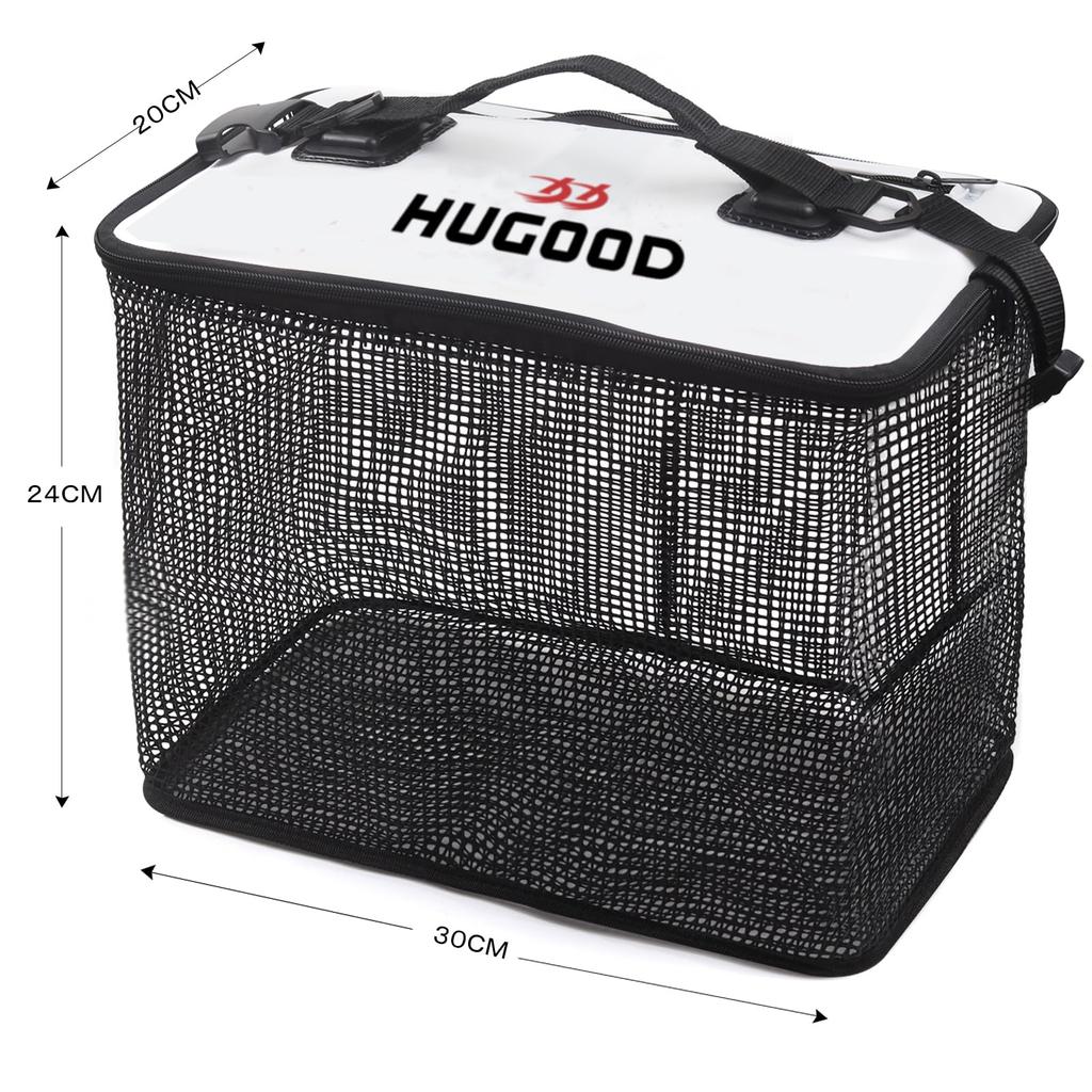 Turelax Folding Floating Fishing Net, 40cm60cm, with Bucket and 8m Rope, Multifunctional Fishing, Rock Fishing, Fishing Tackle, Fishing Case, Bucket,