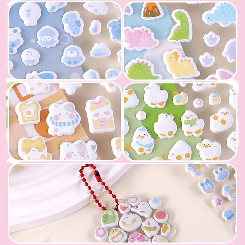 3D Prægestempler Scrapbooking DIY Dagbog Sødt Skrivegrej Skoleklistermærke Japansk Stil Telefoncover Dekorative Klistermærker