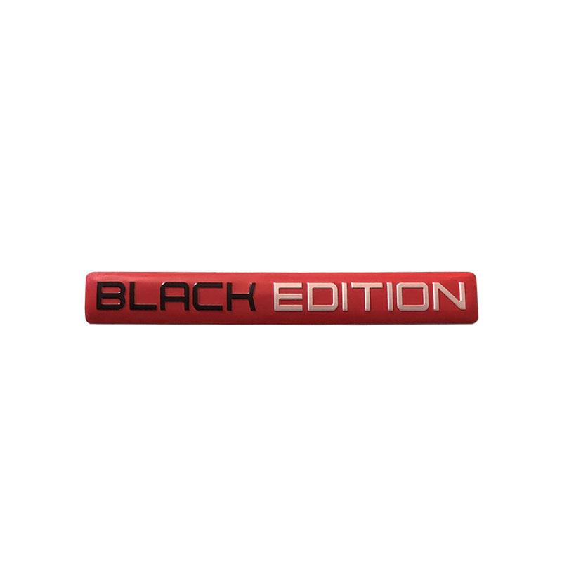 Aluminum Black Edition Car Trunk Decal Sticker Badge Emblem For Laptop Wall Dashboard Motorcycle Decals Car Tuning Decoration