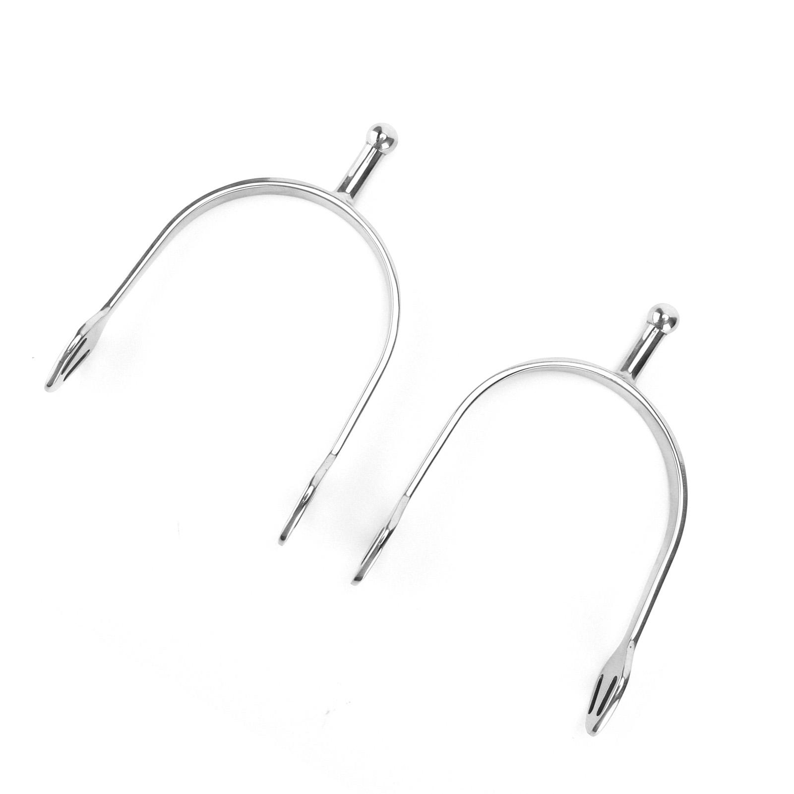 

Stainless Steel Horse Spurs Round Head English Spur Harmless to The Horse for Horsemanship Lovers