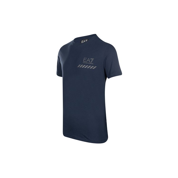 Emporio Armani T-shirt da uomo a maniche corte con logo EA7 SS22 Top Blu 3KPT72-PJ8SZ-1554