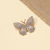 1Pcs Classic Lady Dress Suit High-End Pins Jewelry Fashion Women Girls Elegant Crystal Butterfly Brooches Badges
