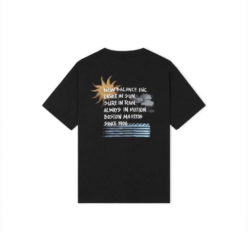 New Balance Men Sunny Rainy WaTer LeTTering T shirT Nbneg31653