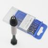 Pin Vise Hand Drill with Interchangeable HSS Steel Drill To Craft Tool Bits, 0.8mm 3.0mm, 10-Piece Set,