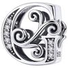 Charms Letter G 925 Letter Pendant Bead S925 Zircons Letter
