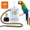 Riscaldatore Gabbia Conservazione Pappagallo Animale Domestico Lampada Riscaldante Anti-morso Anti-scottatura Rettile Luci Calde Accessori Forniture per Uccelli 220V