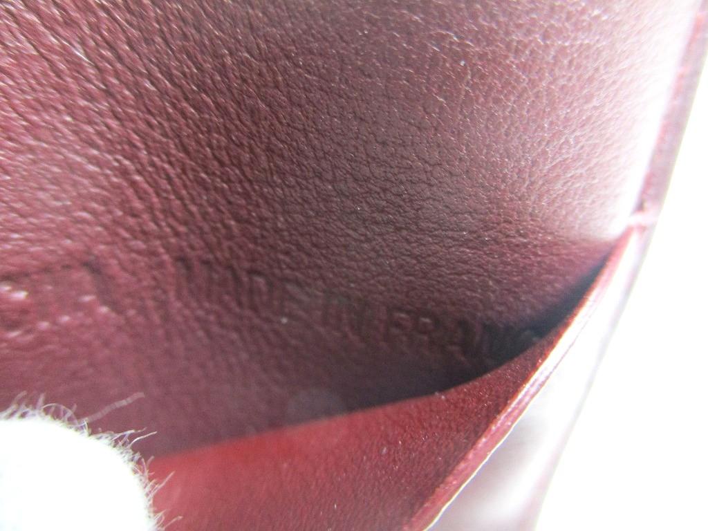 Оригинальный кошелек Cartier Must de Cartier из черной кожи с откидным клапаном #a743 Восстановленный