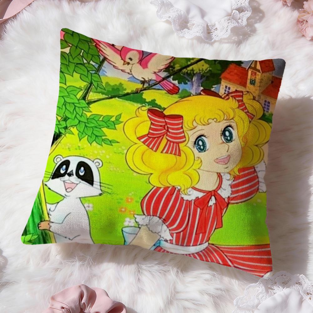 Anime C-Candy Candy Cushion Cover Premium Comfort Reversible Pillow Cove -Two in One Design for Any Room & Car Interior
