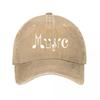 Music Printed Snapback Hat Casual Streetwear  New Vintage Washed Cotton Baseball Cap Parent Kids Sun Hats