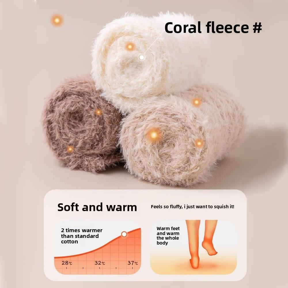 Leg Protection Women's Long Stockings Thickened Boot Socks Y2K Winter Pile Socks