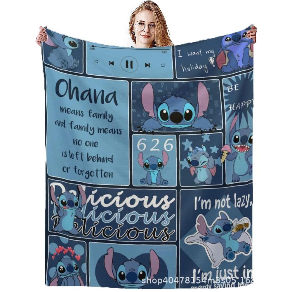 Stitch Flannel Blanket Star Baby Blanket Air Conditioning Blanket Nap Blanket Flannel Blanket Cross Border