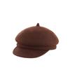 Autumn and winter woolen hat long curved brim beret lady shopping outdoor leisure bare wool painter hat