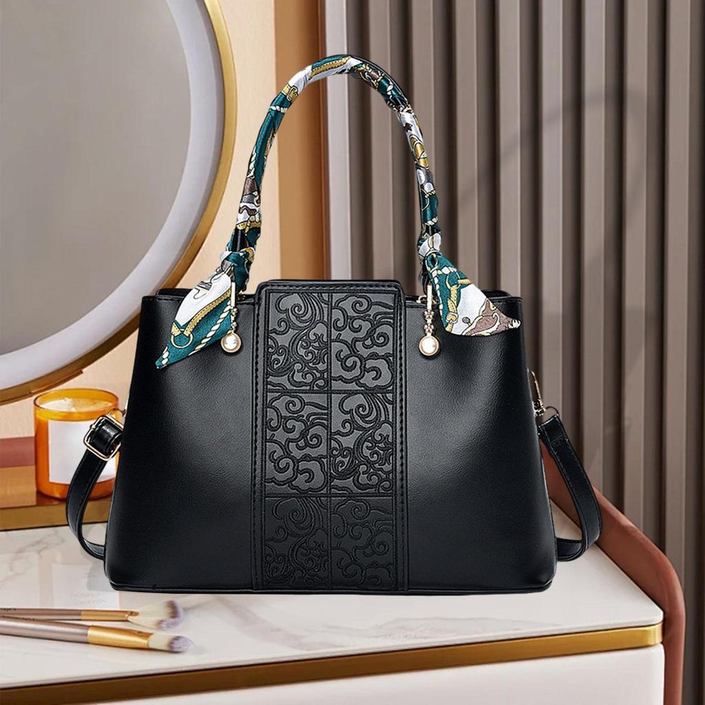 Handbag for Women Fashion Carrier Crossbody Bag Shopping Traveling Daily Black