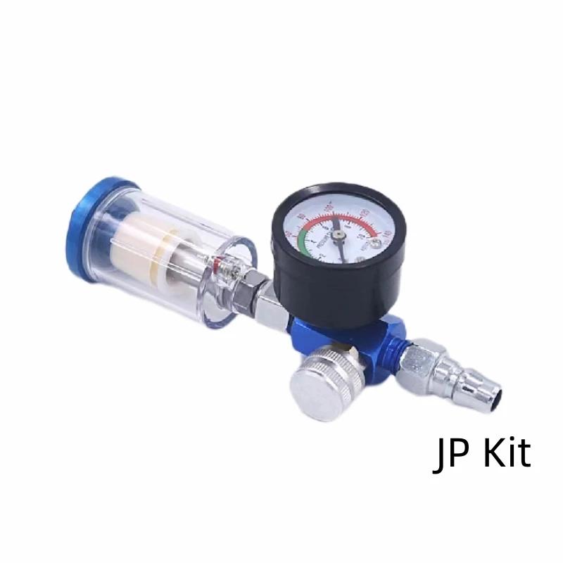 Air Regulator Pressure Gauge with JP/EU/US Adapter for Spray Gun Air Tool in-line Oil Water Separator Filter Separator Spray Gun