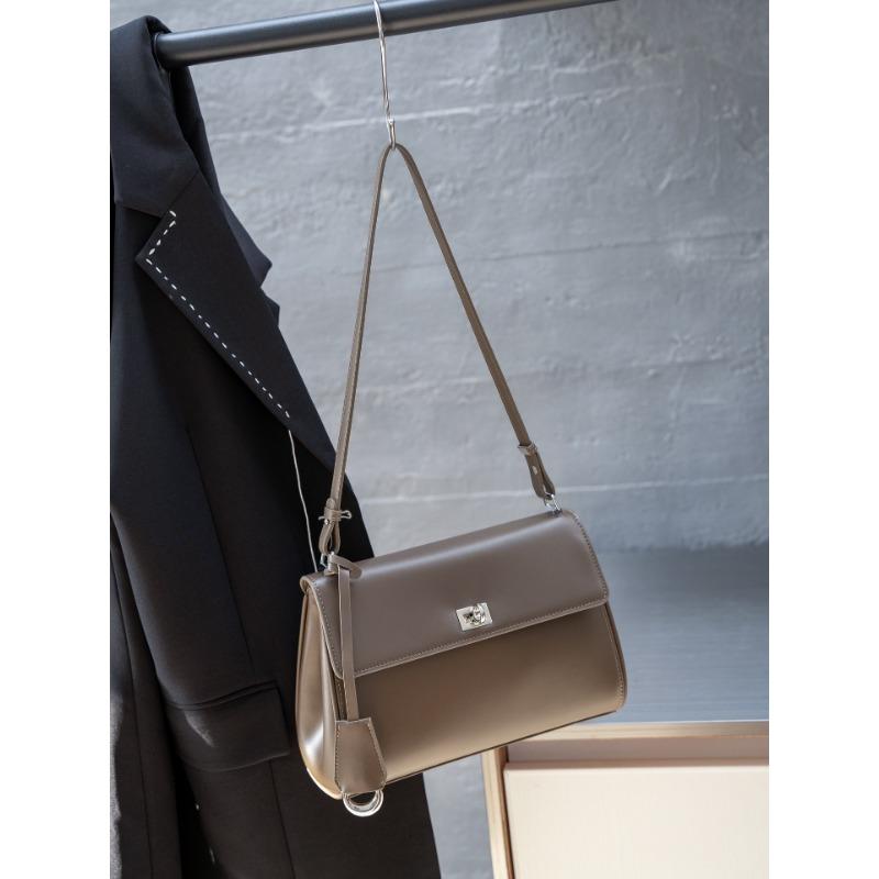 Lockstitch Small Square Bag, Single-shoulder Armpit Bag, Large-capacity Tote Bag, Women's Bag