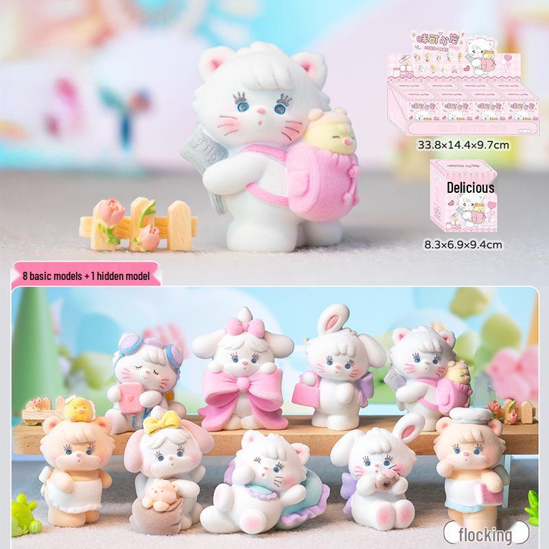 Creative Cute Cartoon Cat Emotion Blind Box Resin Desk Figurine Gift