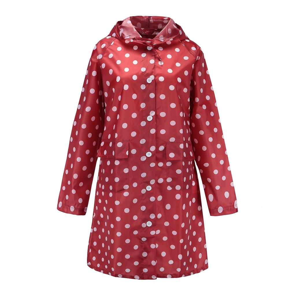 Women's Wave Rain Jacket Outdoor Waterproof Windproof Coat Outwear
