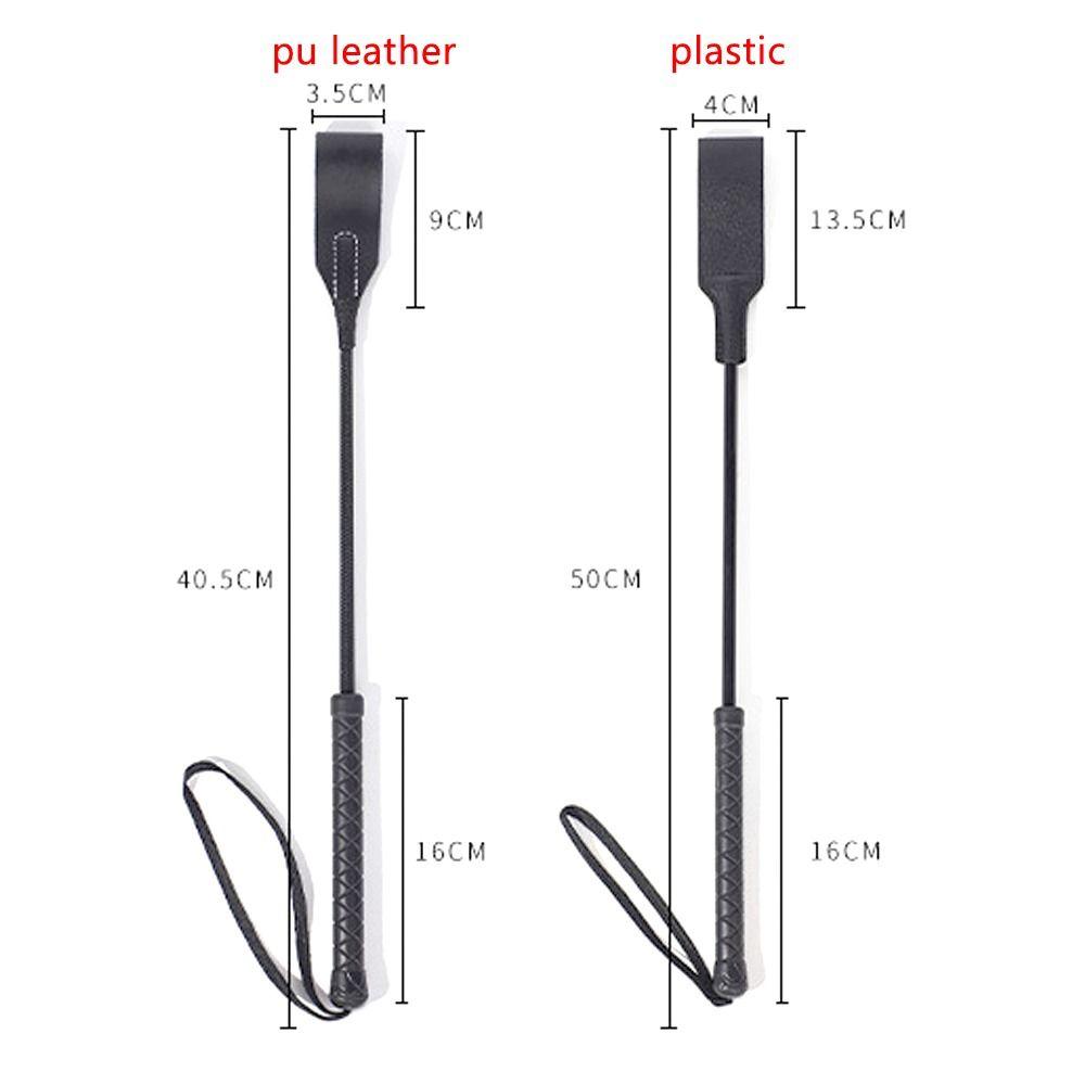 1Pcs New Portable Horse Whip With Handle PU Leather Equestrian Training Pointer Racing Riding Crop Lash Supplies