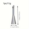 1 Pc 3 Pcs 4 Pcs 304 Stainless Steel Cream Puff Nozzles Pastry Tips for Cake Cupcake Decorating Piping Baking Tool Large Medium Small