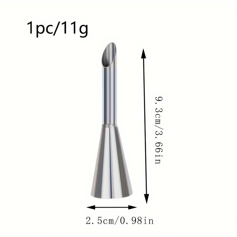 1 Pc 3 Pcs 4 Pcs 304 Stainless Steel Cream Puff Nozzles Pastry Tips for Cake Cupcake Decorating Piping Baking Tool Large Medium Small