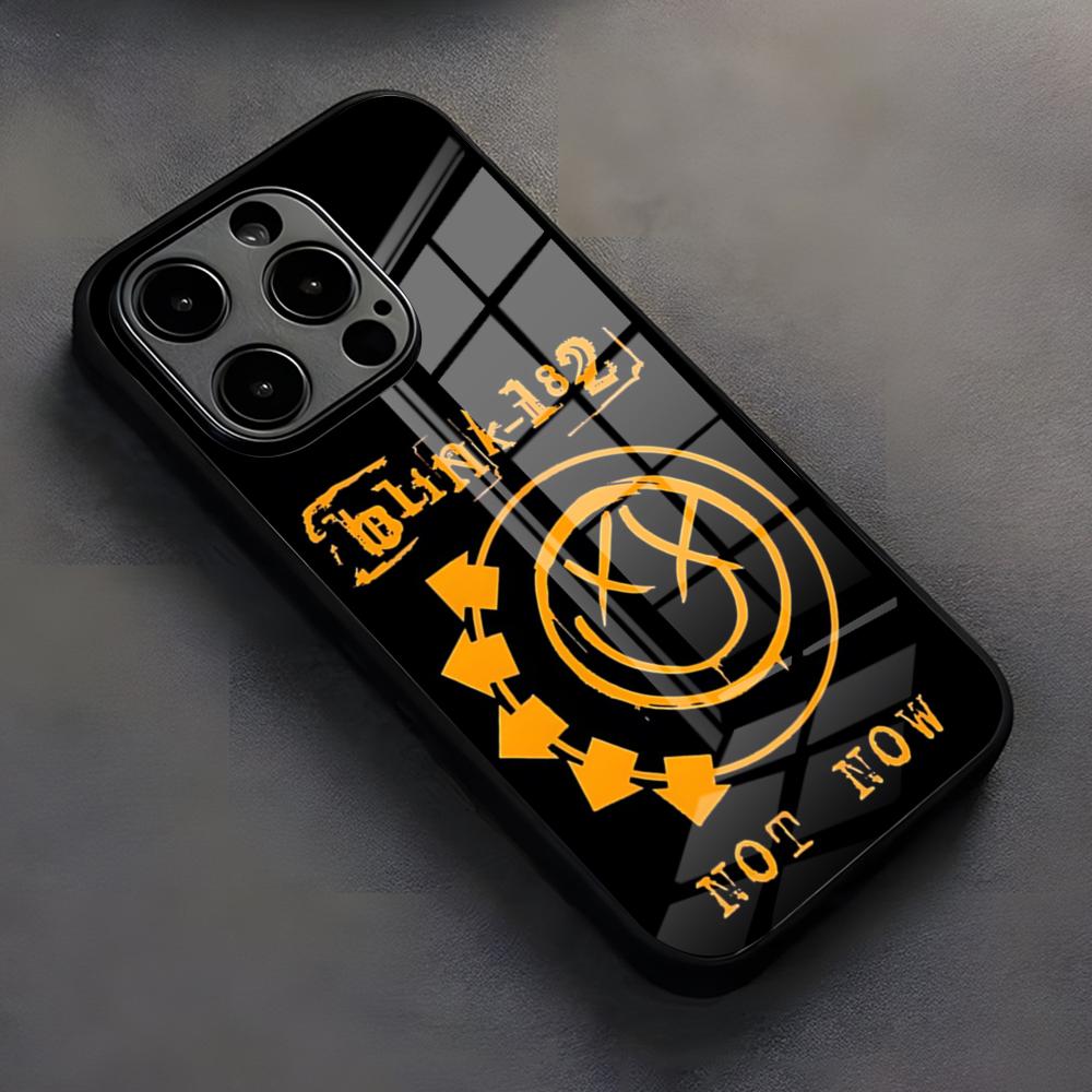 Blink-182band Phone Case For IPhone 17 Pro Max 16 15 14 Pro Max 13 11 X Xs Xr 8 7Plusglass Cover