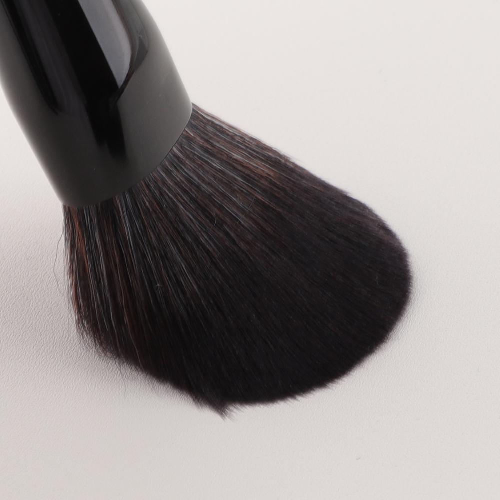 HMU Custom Logo 15pcs Professional All Black Make up Cosmetic Makeup Brushes, Makeup Brush Set With Logo