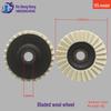 Fine Wool Felt 125mm Black Mesh Grinding Wheel for Angle Grinder Polishing - 5" Flat 115 Type