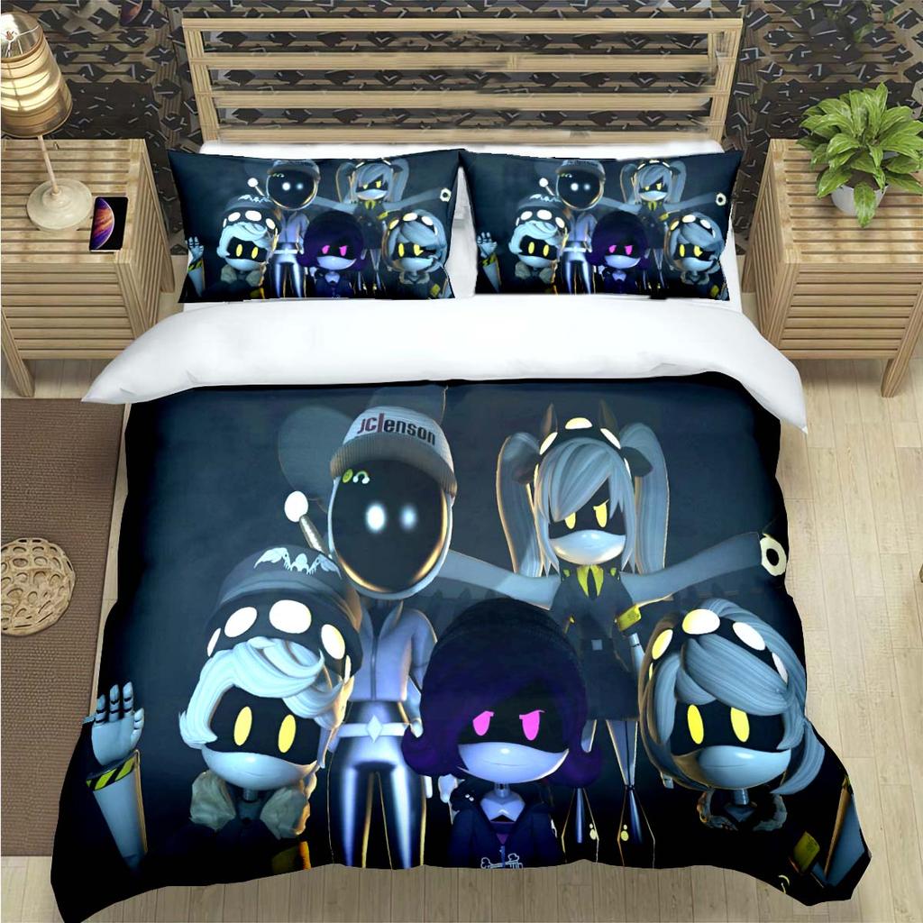 Comforter Fashion Cartoon Murder Drone Print Bedding Set Comforter Bed Youth Kids Girl Boys Luxury Birthday Gift