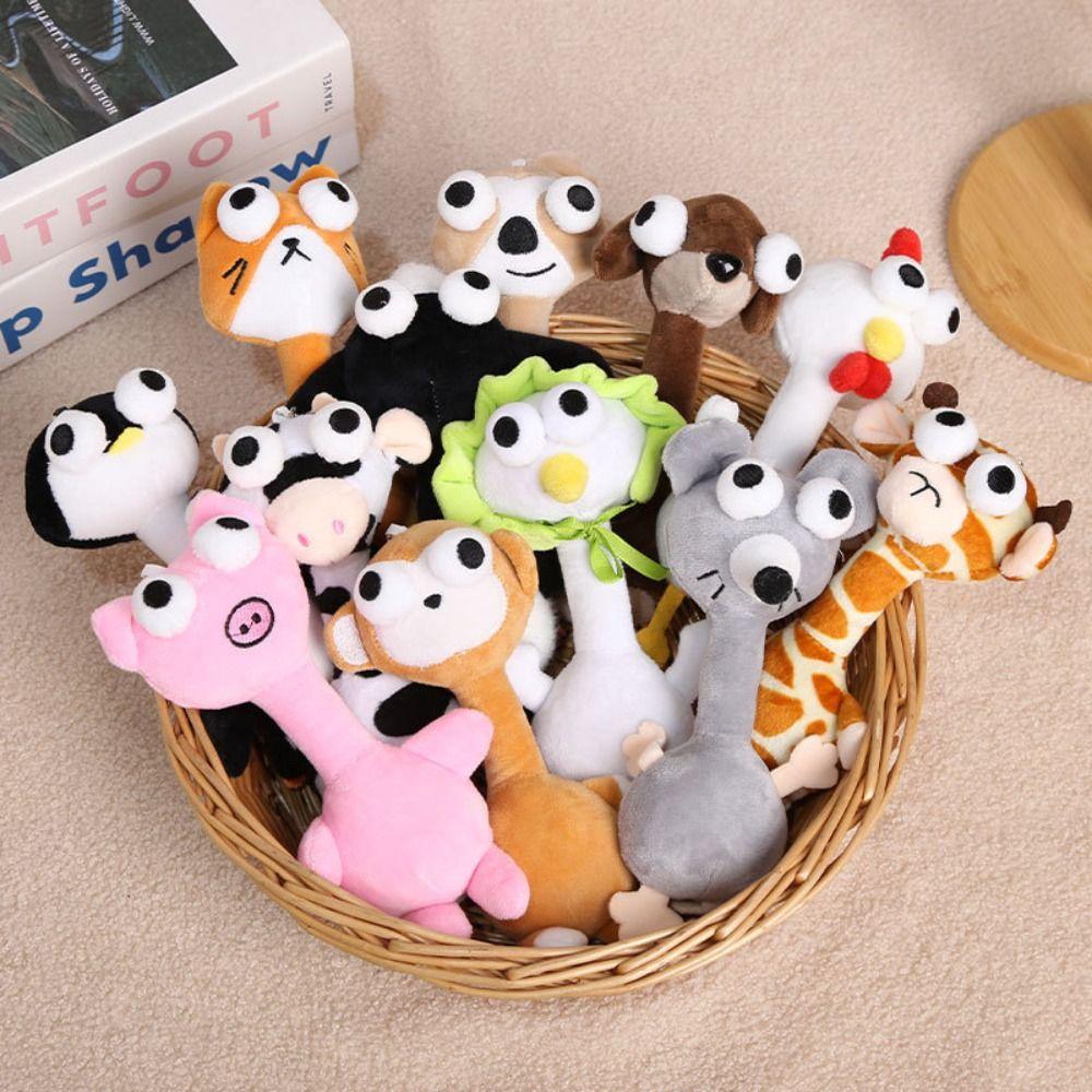 Filled Cartoon Animal Keychain 20 Centimeters Plush Hanging Ornament Bag Charm  Backpack Decoration