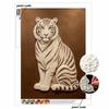 5D DIY Pearl Diamond Painting Kit Majestic White Tiger Full Drill Embroidery Mosaic Art Home Wall Decor Gift