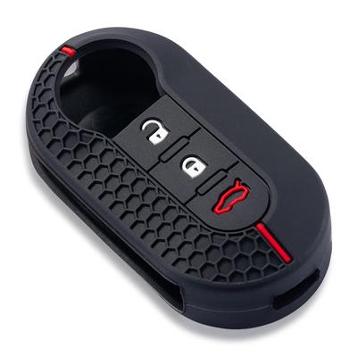 Capa de silicone para chave remota de carro, capa para peugeot boxer, citroen jumper, fiat 500 panda ducato 500l punto lancia musa