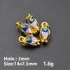 13pcs/Lot Mix Dessert Cake Ice Cream 3D Gold Color Enamel Charms For Jewelry Making Supplies Candy DIY Cute Pendant Accessories