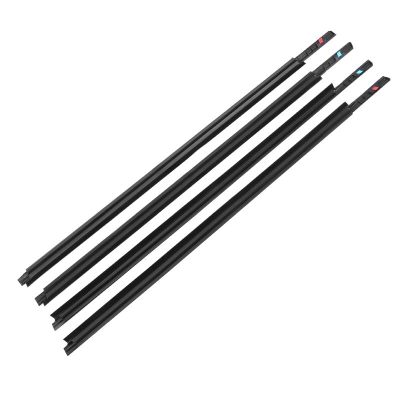 4Pcs/set Window Glass Weatherstrip Rubber Sealing