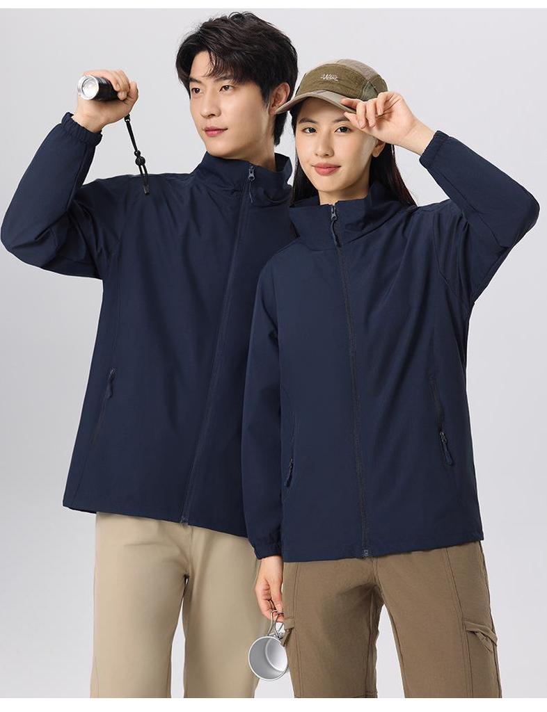 Personalized Windproof 3-in-1 Jacket: Solid Color, Custom Logo, Unisex Design, Thick Workwear
