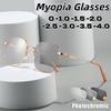 New Retro Square-Frame Photochromic Myopia Glasses Versatile Fashionable Myopia Glasses Unisex Minus Diopter Eyeglasses