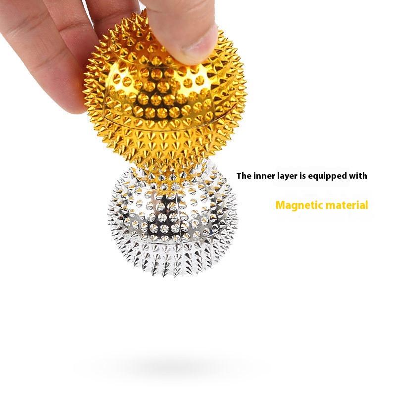 1Pair Sport Fitness Hand Foot Pain Relief Magnetic Therapy Massager Yoga Fitness Ball Durable Spiky Massage Ball Trigger Point