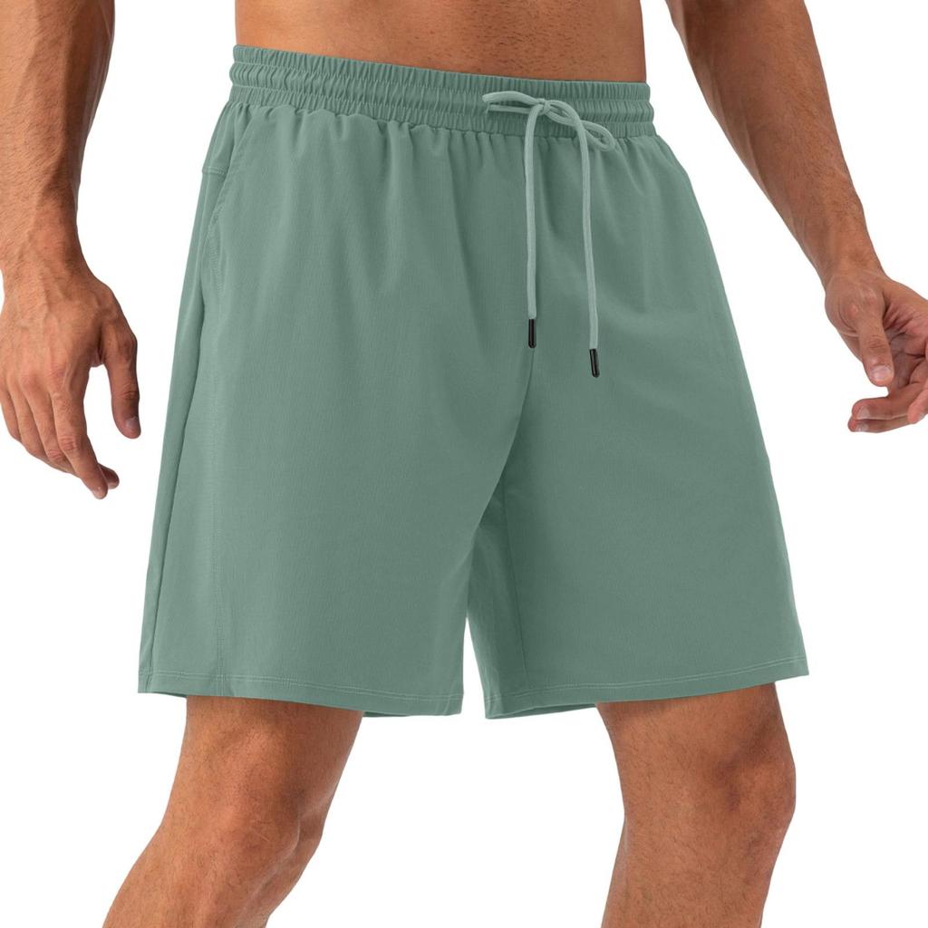 Men's Lightweight, Breathable, Cool-Feeling Training Shorts - Men's Elastic Waist, Quick-Drying Running And Fitness Sports Shorts