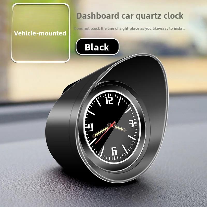 Car Dashboard Clock Mini Auto Interior Watch Luminous Backlight Console Ornament Electronic High Precision Car Styling Accessory