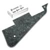 Uxcell LP Guitar Electric Guitar Pickguard Scratch Silver Chrome for L Es Standard D Black 4-layer Pickguard, 2-hole Plate, Support, Series, Pearl.