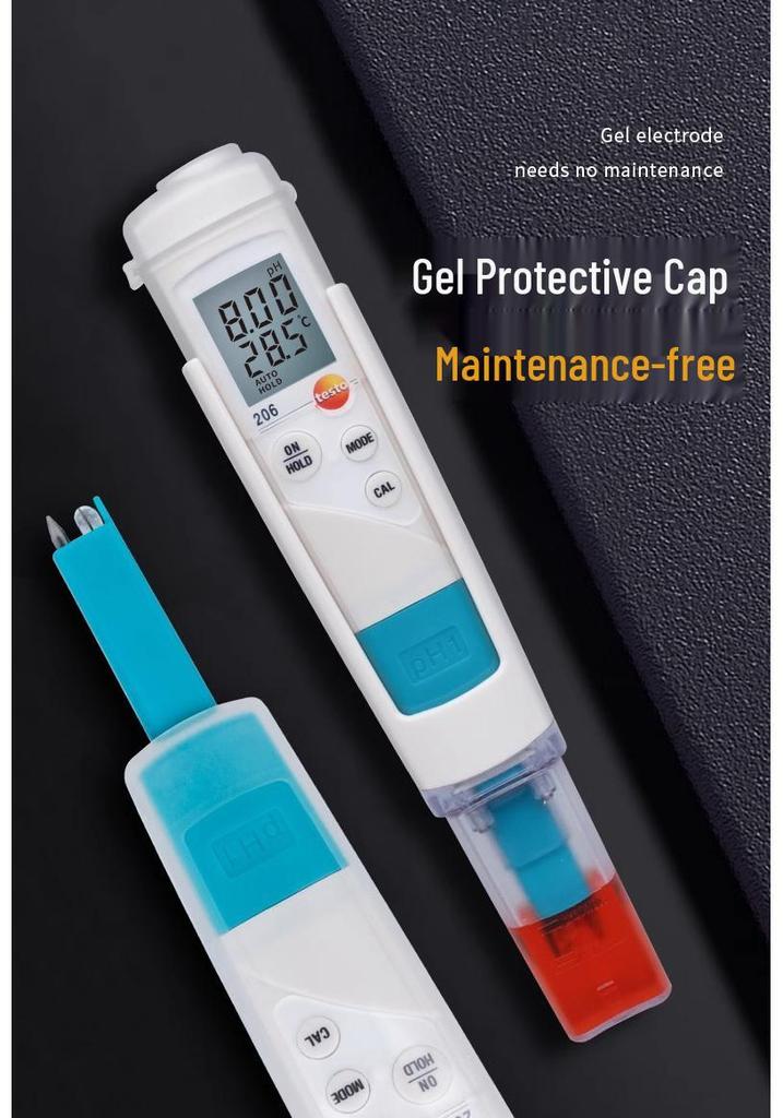 Testo 206 pH Meter: High-Precision Tester for Liquid & Semi-Solid Substances (PH1/PH2/PH3)