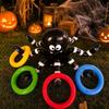 Inflatable Spider Ring Toss Game Set with Large Spider and Multiple Toss Rings for Indoor Outdoor Party Activities Halloween Event Decorations