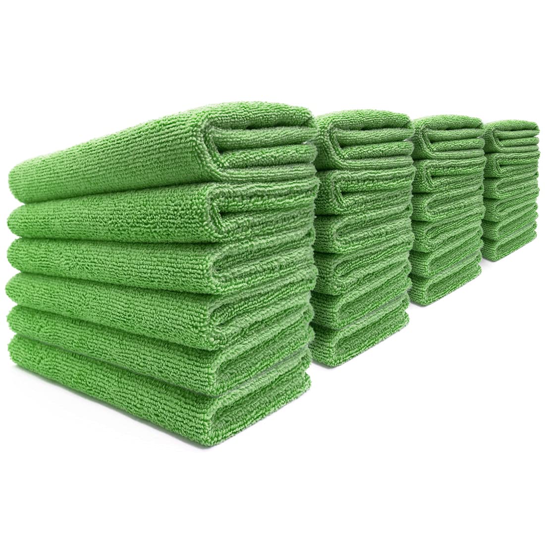 

AguaMirai Standard Microfiber Car Wash Cloth with Edgeless Finish Product 5049 (40x40cm, Green, 24-Pack) [ES-ST44G24-B] - Code зелёный