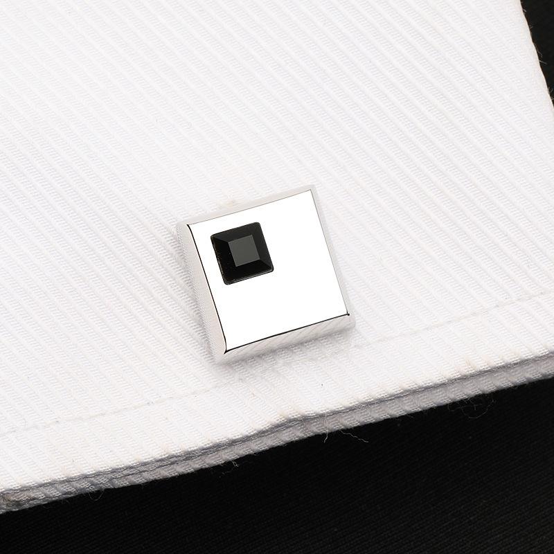 French Shirt Cufflinks Business Crystal Cuff Nails Men'S High-End Shirt Buckles Cuff Buckles Men'S And Women'S Gift Boxes
