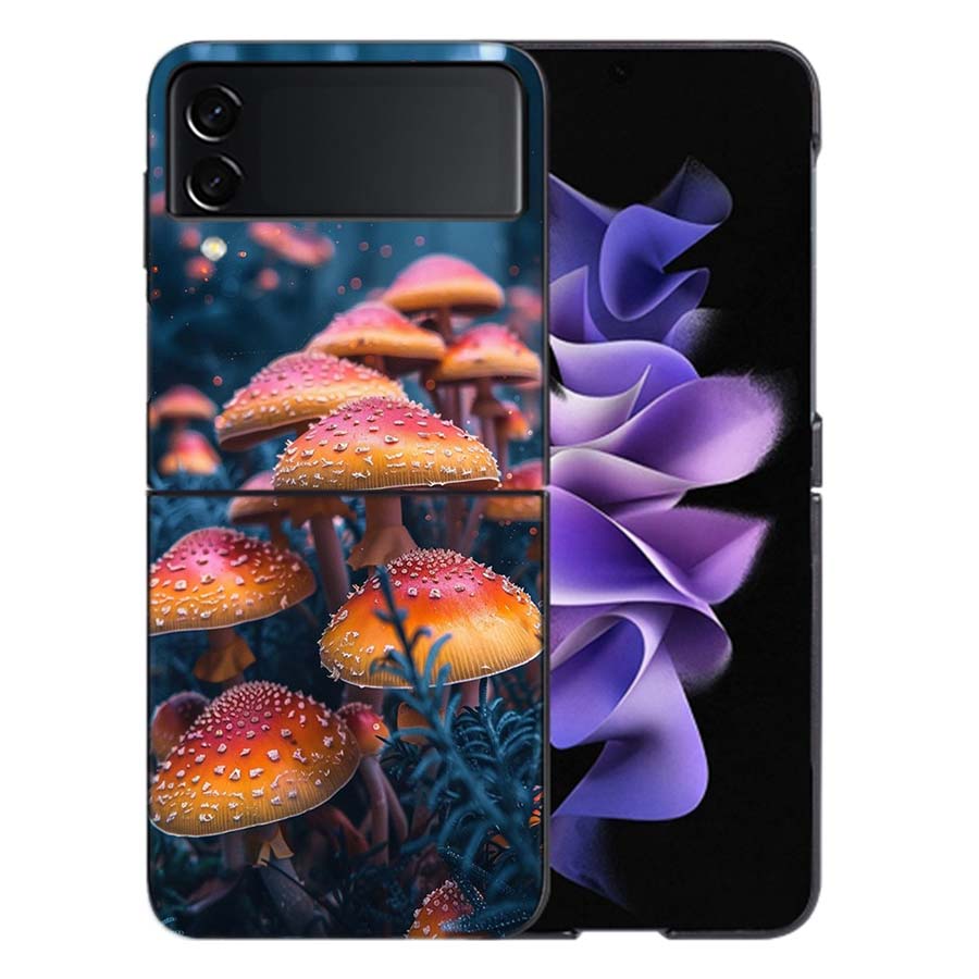 

Fungal Aesthetics Phone Case For Samsung Z Flip 6 7 5G Galaxy Z Flip 5 4 3 5G Cases Shockproof Hard Cover TPU Galaxy Z Flip 3 5G